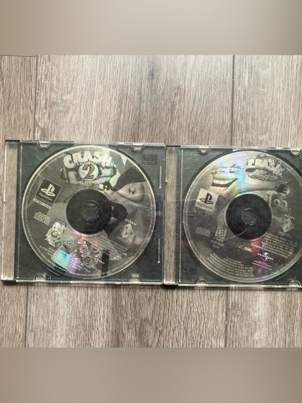 Sony Crash Bandicoot 2 & Crash Bandicoot Warped PS1 Bundle tested both they work